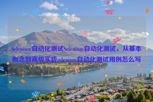 Selenium自动化测试Selenium自动化测试，从基本概念到高级实践selenium自动化测试用例怎么写