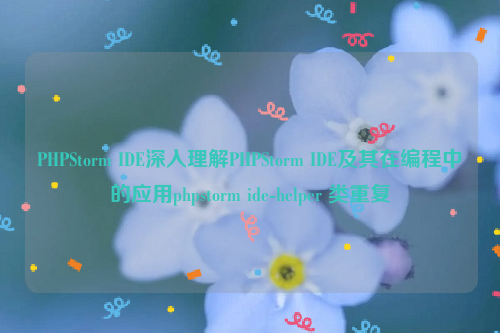 PHPStorm IDE深入理解PHPStorm IDE及其在编程中的应用phpstorm ide-helper 类重复