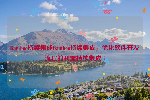 Bamboo持续集成Bamboo持续集成，优化软件开发流程的利器持续集成ci