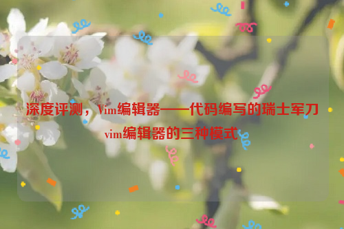 深度评测，Vim编辑器——代码编写的瑞士军刀vim编辑器的三种模式