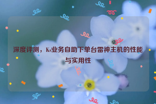 深度评测，Ks业务自助下单台雷神主机的性能与实用性