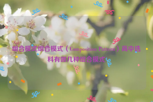 组合模式组合模式（Composition Pattern）高中选科有哪几种组合模式