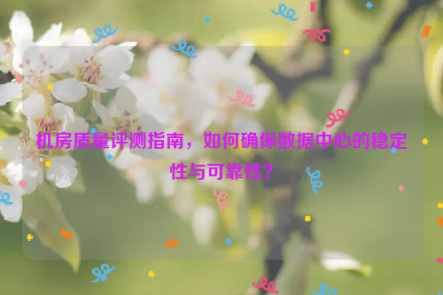 机房质量评测指南，如何确保数据中心的稳定性与可靠性？