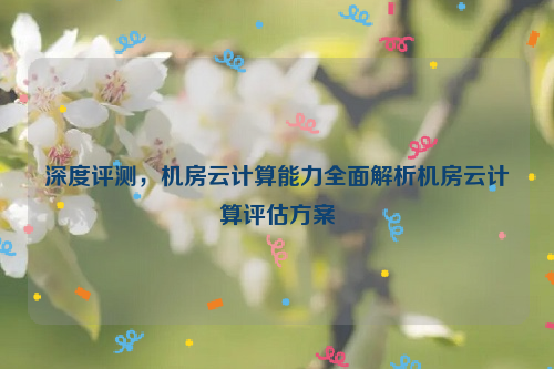 深度评测，机房云计算能力全面解析机房云计算评估方案