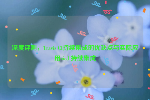 深度评测，Travis CI持续集成的优缺点与实际应用cicd 持续集成