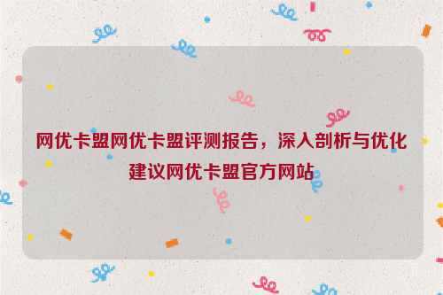 网优卡盟网优卡盟评测报告，深入剖析与优化建议网优卡盟官方网站