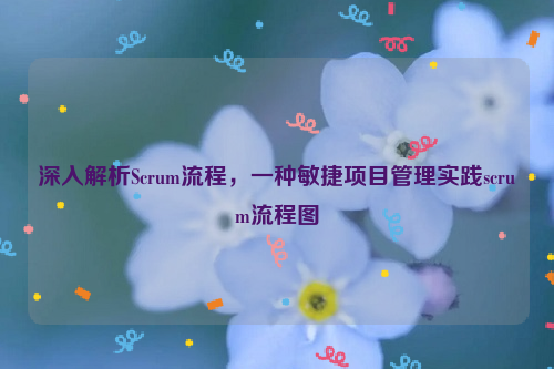 深入解析Scrum流程，一种敏捷项目管理实践scrum流程图