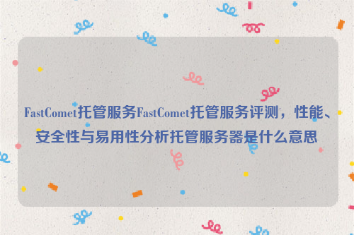 FastComet托管服务FastComet托管服务评测，性能、安全性与易用性分析托管服务器是什么意思