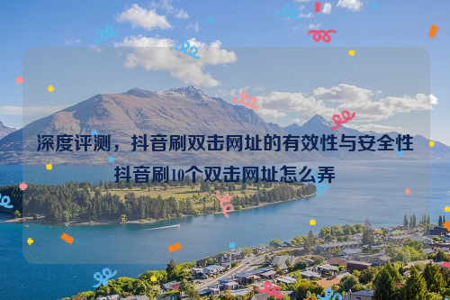 深度评测，抖音刷双击网址的有效性与安全性抖音刷10个双击网址怎么弄