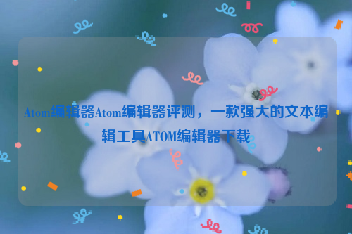 Atom编辑器Atom编辑器评测，一款强大的文本编辑工具ATOM编辑器下载