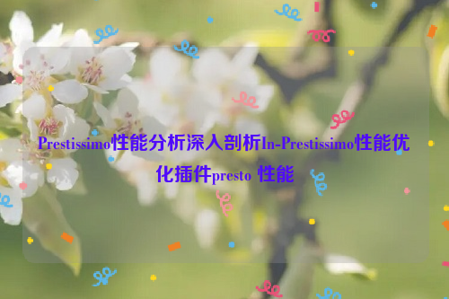 Prestissimo性能分析深入剖析In-Prestissimo性能优化插件presto 性能