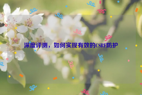 深度评测，如何实现有效的CSRF防护