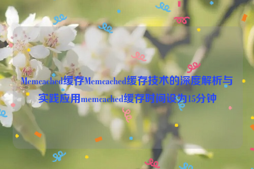 Memcached缓存Memcached缓存技术的深度解析与实践应用memcached缓存时间设为15分钟