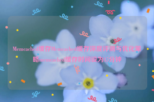 Memcached缓存Memcached缓存深度评测与优化策略memcached缓存时间设为15分钟