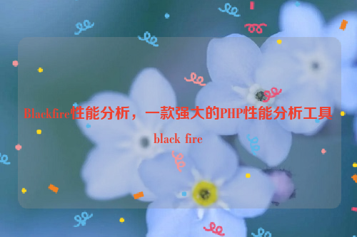 Blackfire性能分析，一款强大的PHP性能分析工具black fire