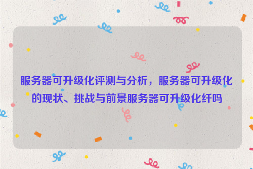 服务器可升级化评测与分析，服务器可升级化的现状、挑战与前景服务器可升级化纤吗