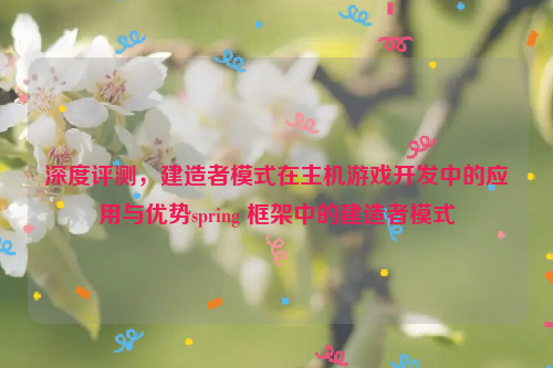 深度评测，建造者模式在主机游戏开发中的应用与优势spring 框架中的建造者模式