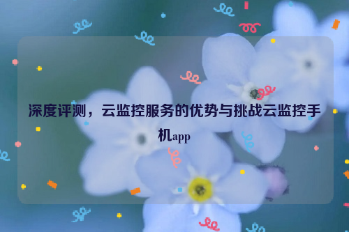 深度评测，云监控服务的优势与挑战云监控手机app