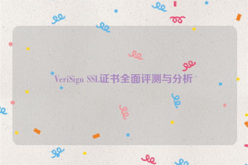 VeriSign SSL证书全面评测与分析